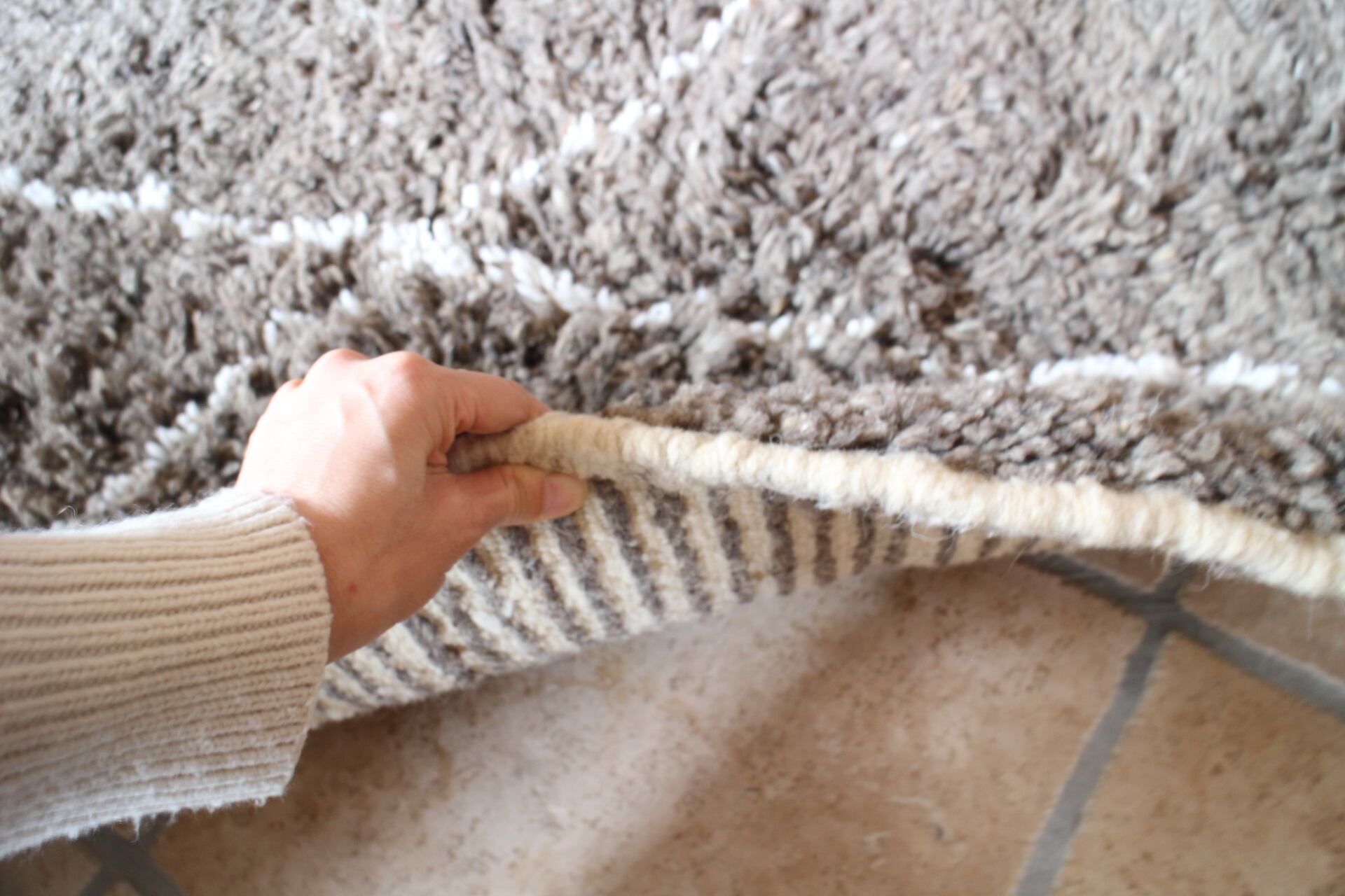 希少/グレージュダイヤ柄ベニワレン 大きめサイズ | Riad Home