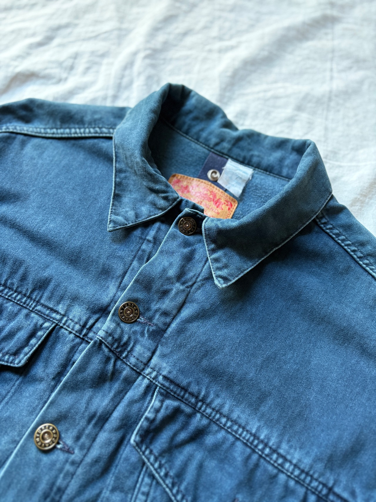 Made in France Faded Cotton Twill Jacket