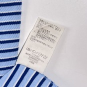 90s 00s POLO RALPH LAUREN ポロ ラルフローレン ボーダー 鹿の子 半袖 ポロシャツ サイズ L /ブルー系 メンズ ビンテージ