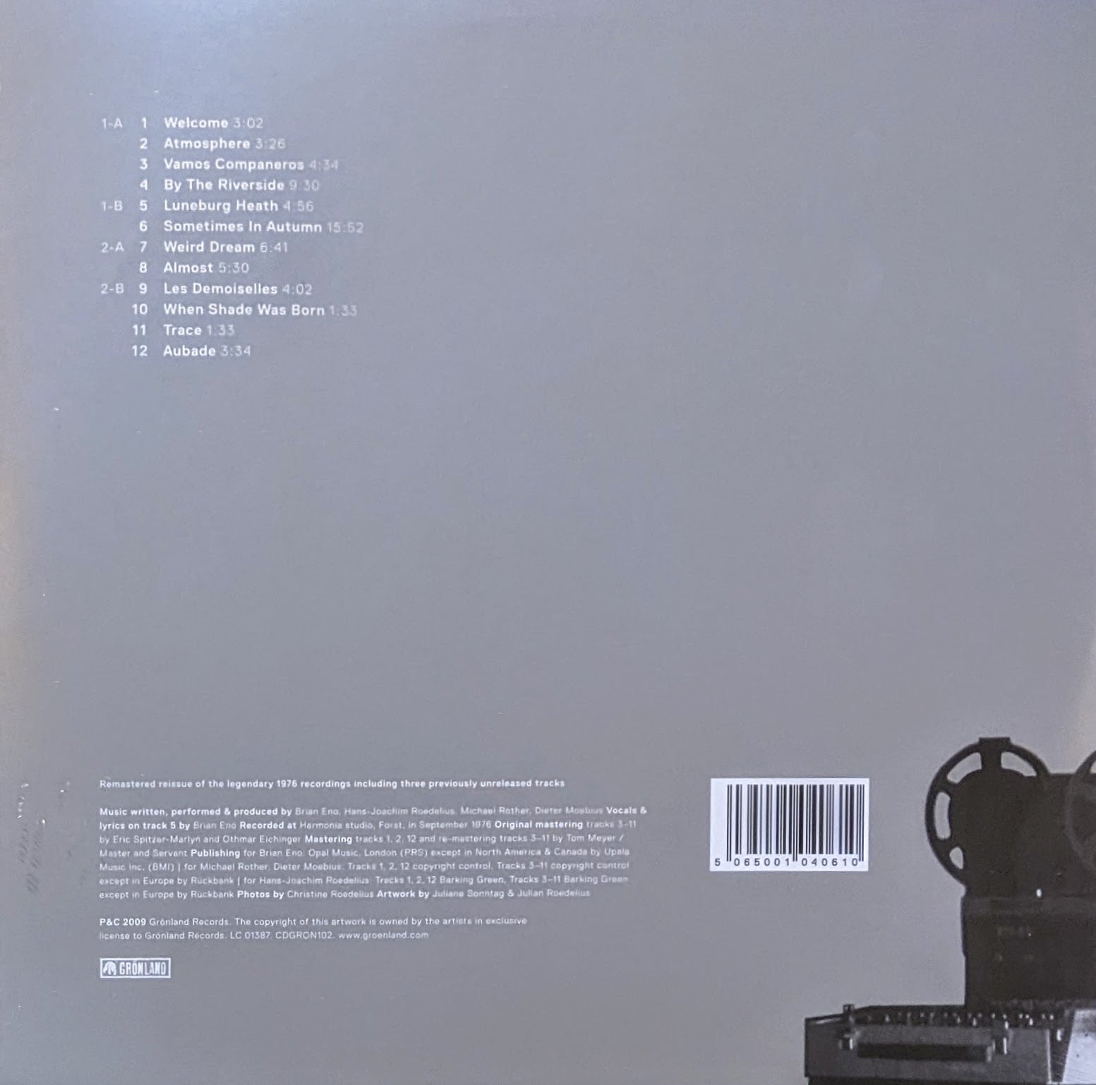 Harmonia ハルモニア & Eno ブライアン・イーノ '76 - Tracks Harmonia ハルモニア & Eno ブライアン・イーノ '76 - Tracks
