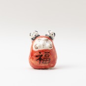 < すずきたまみ > オブジェ - ダブルぱんだだるま