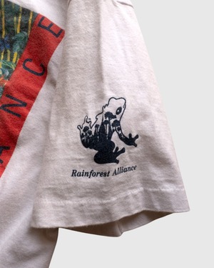 【古着】 ”Rainforest Alliance” 熱帯雨林保護 アートT