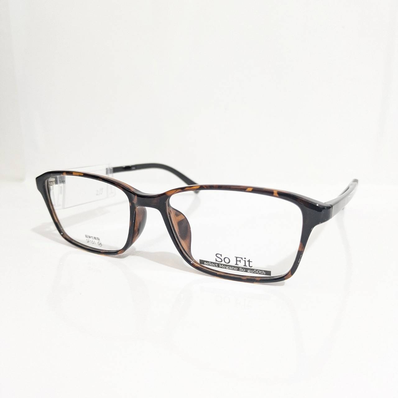 【SoFit】スクエアセルフレーム デミカラー