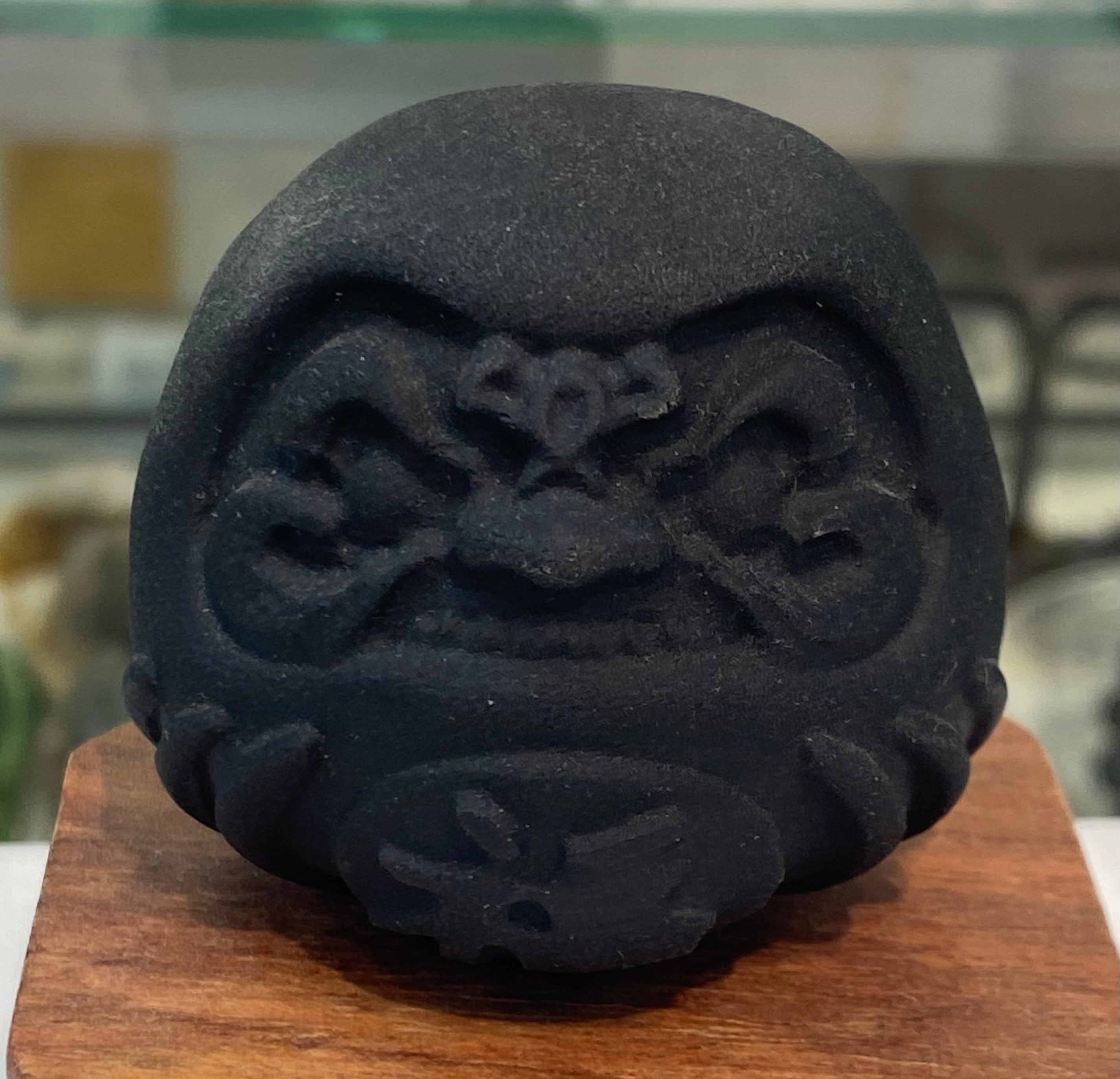 限定、石の達磨 オブシディアン達磨 黒曜石ダルマ 達磨 風水 台座付き 商売繁盛 縁起物