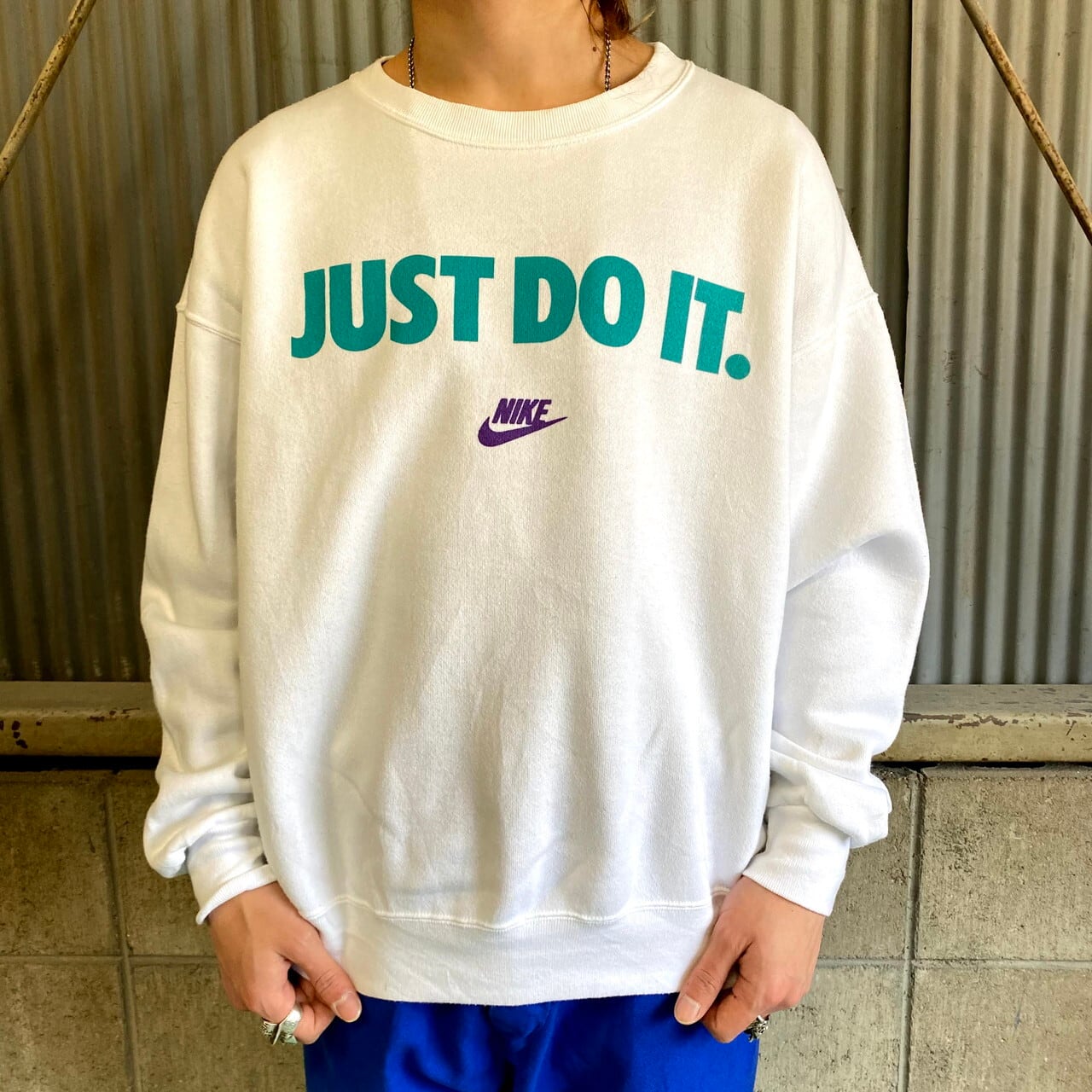 グッドカラー 90年代 USA製 銀タグ NIKE ナイキ センターロゴ