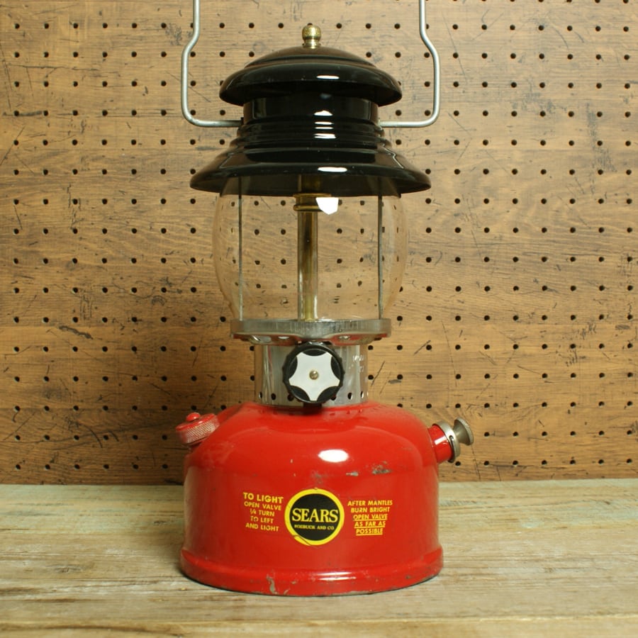 Sears シアーズ シングルマントル ランタン レッド 476.74550 1964年7