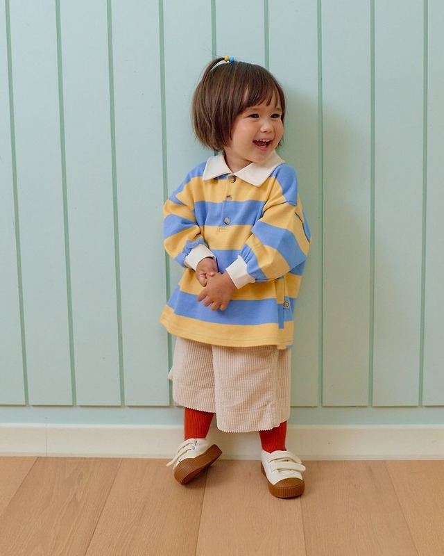 【取寄】oottbebe｜play rugby collar tee｜プレイラグビーカラーTシャツ｜XS-XL｜kids｜26 autumn