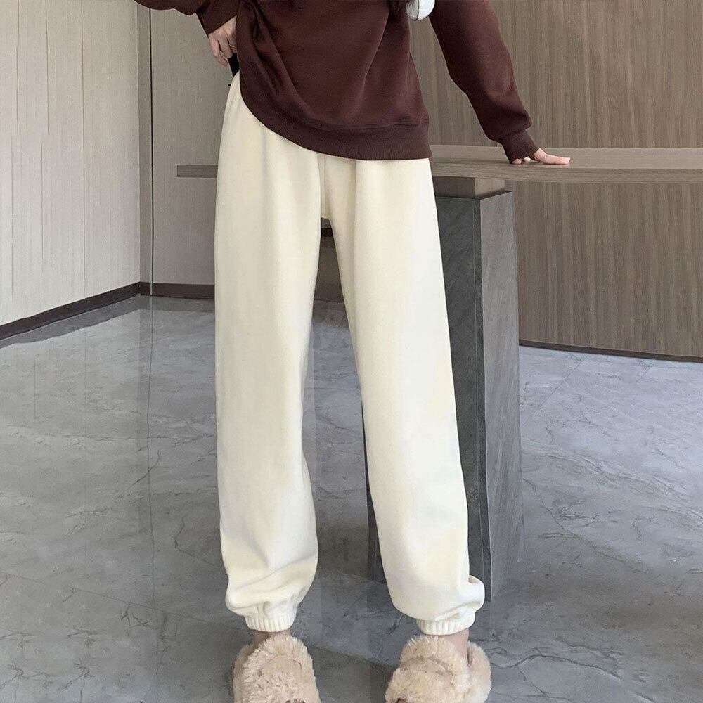 フリースパンツ レディース 秋冬 裏起毛 防寒 保温 ルームウェア パジャマ リラックス パンツ ボトムス おしゃれ カジュアル 大人可愛い 大人女子