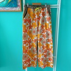 Orange Flower vintage pants