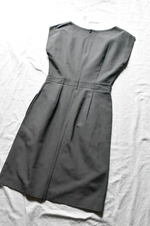 "JIL SANDER" Dark gray sleeveless one-piece