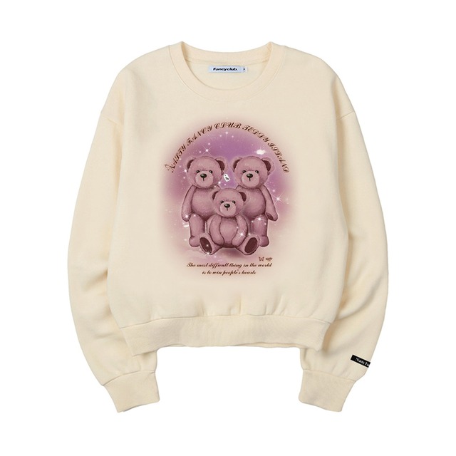 Nasty Fancy Club Cozy Teddy Bear Sweatshirt Ivory Nstf X Teddy Island 正規品 韓国ブランド 韓国ファッション 韓国通販 韓国代行 トレーナー Bonz 韓国ブランド 代行 Nasty Fancy Club Cozy Teddy Bear Sweatshirt Ivory Nstf X Teddy Island 正規品 韓国ブランド 韓国ファッション 韓国通販 韓国代行 トレーナー Bonz 韓国ブランド 代行