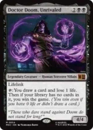 MTG《比類なき者、ドクター・ドゥーム/Doctor Doom, Unrivaled(MSC)》英語