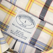 Brooks Brothers 346 ブルックスブラザーズ SLIM FIT NON-IRON チェック BD ボタンダウン オックスフォード 半袖シャツ L/マルチ メンズ