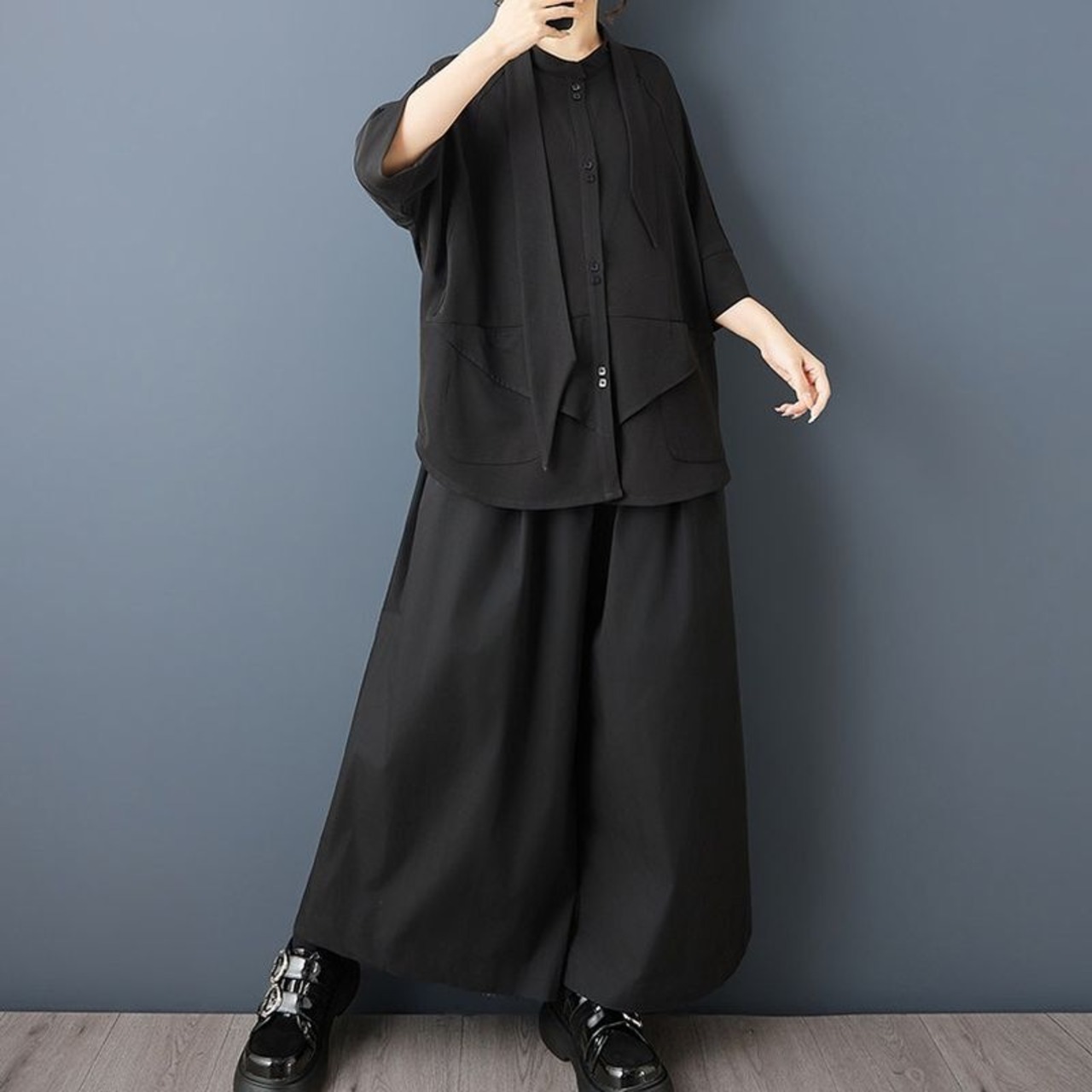 ストールデザイン ドレープ シャツ  30248