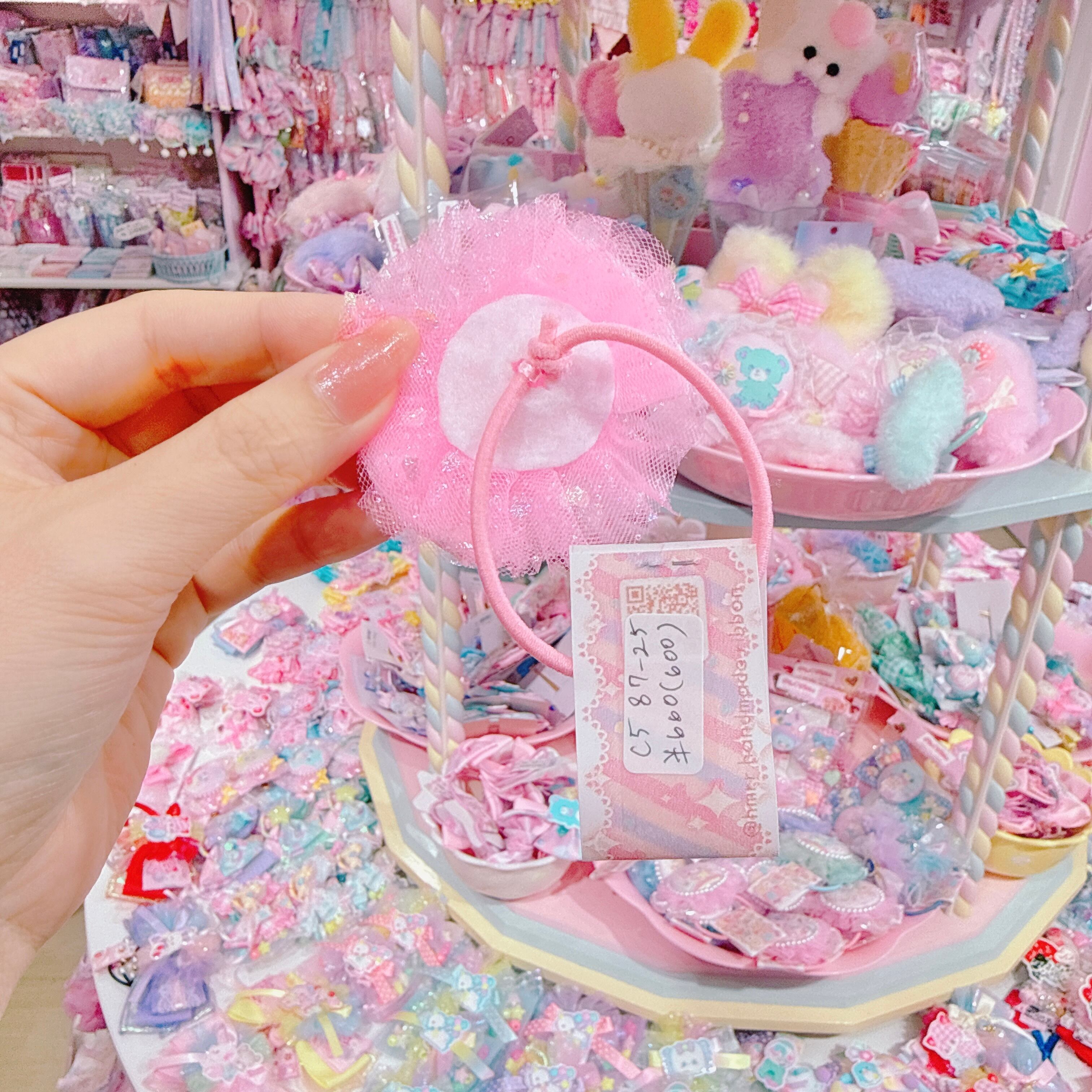 【C5】87-25チュールヘアゴム