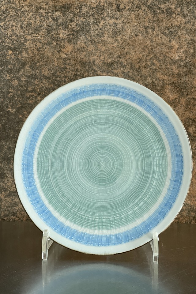 色のうつわ　とびカンナ皿　210　陶芸家 田中信彦作品　tn2601_09a