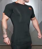 ANAX Performance Shirt – Black & Dutch Orange