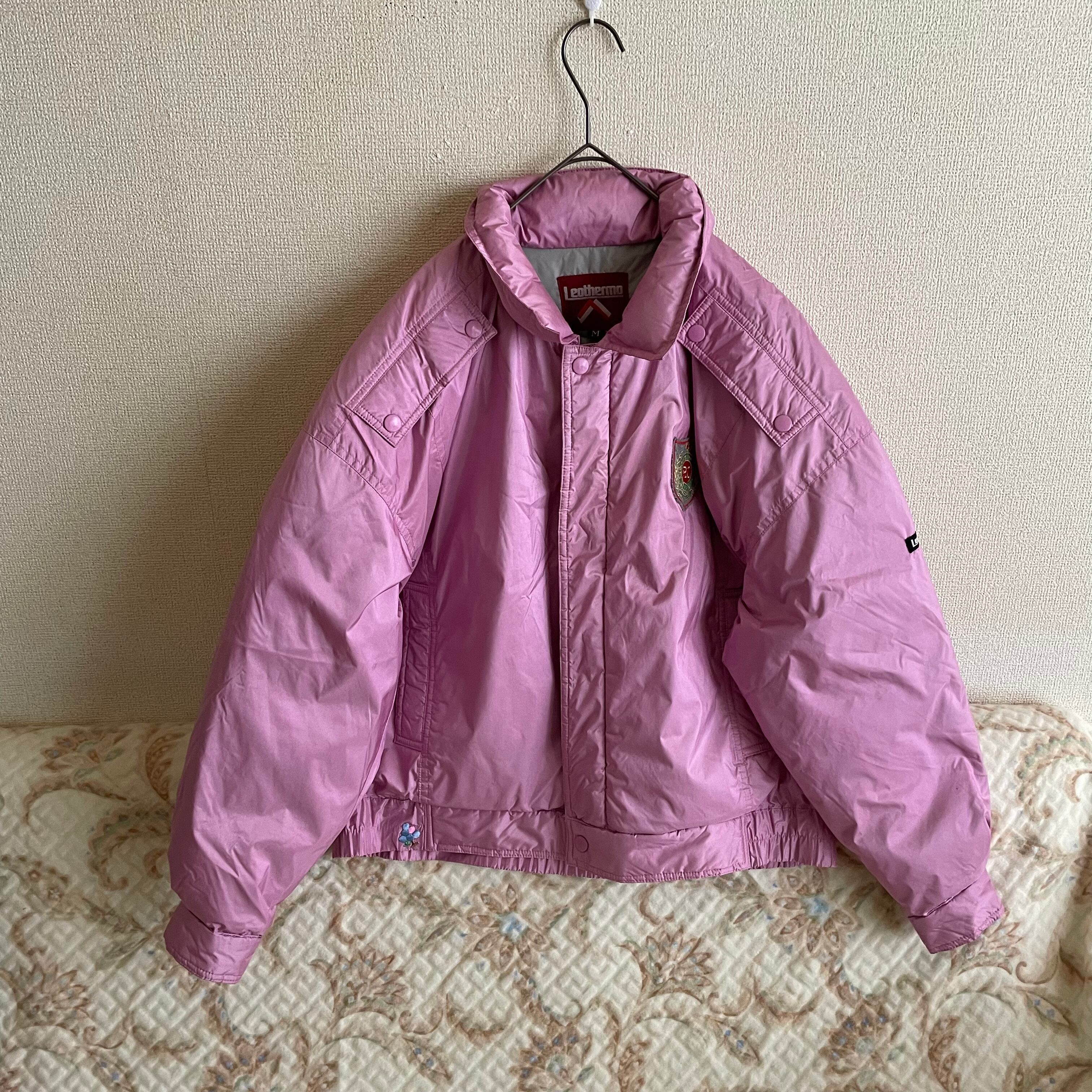 80s ピンク色×水鳥羽毛 ダウンジャケット/デッドストック | 古着屋 ...