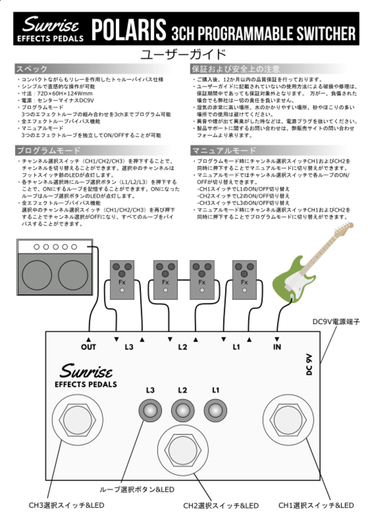 Polaris【3ch プログラマブルスイッチャー】(マットブラック
