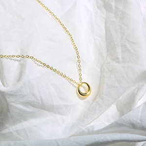 s925 Round circle necklace