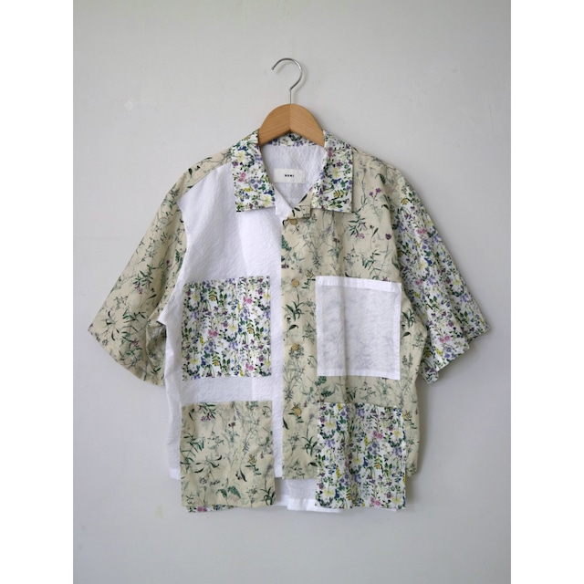 Pocket Pocket Shirt / Flower mix