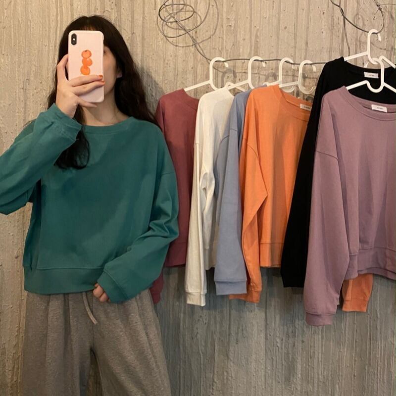 薄手セーター スプリングオータムルーズジャケット トップス ロング 春物 秋物 1号婦人47034571918