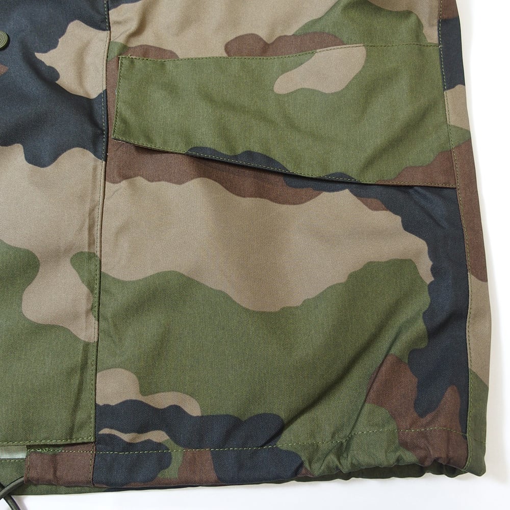 フランス軍CCEカモWATERPROOFフィールドパーカー4つポケ MILITARY 実物 USED フランス軍 CCE CAMO WATERPROOF フィールド