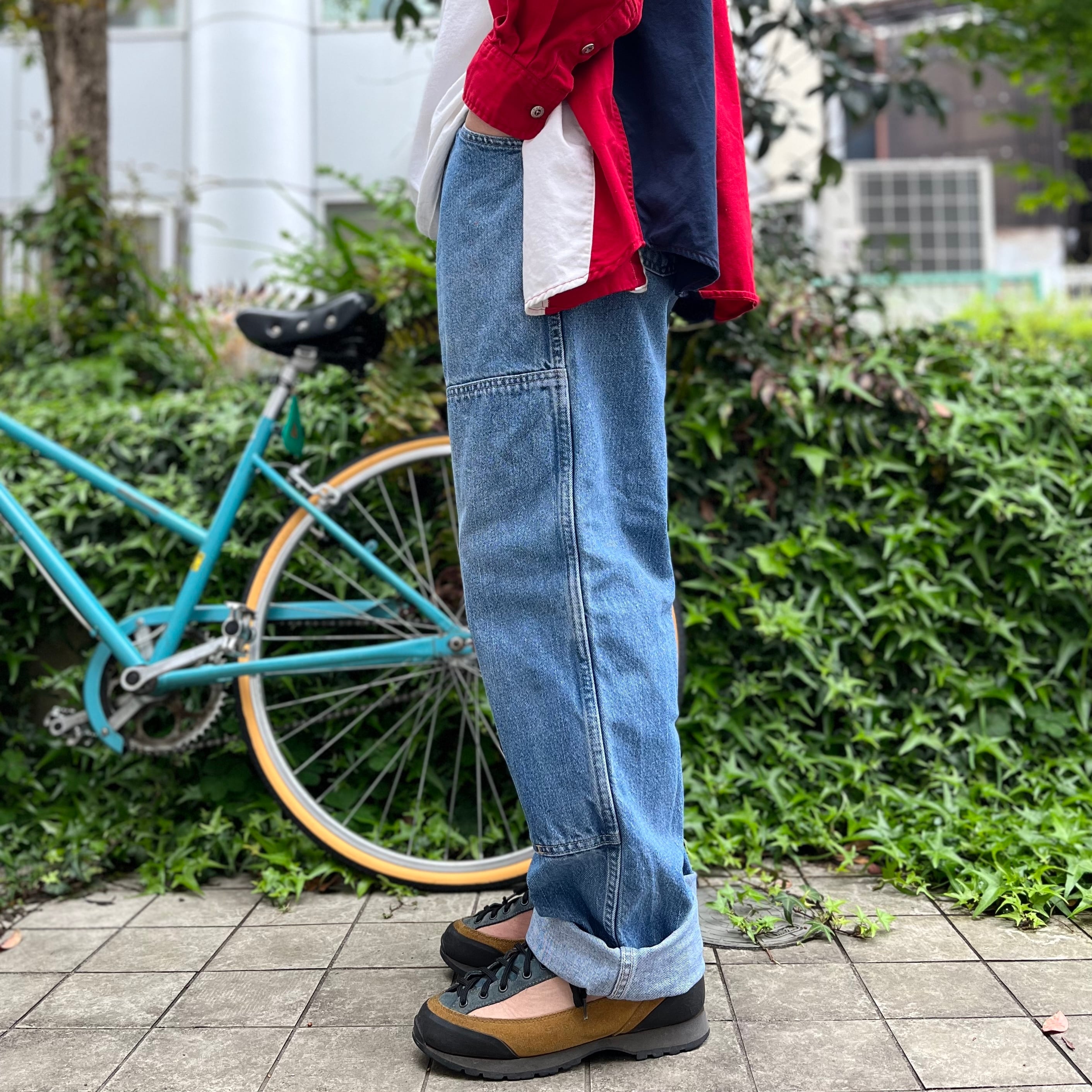 Dickies ディッキーズ ダブルニー　シルバー　w36 l32 パンツ