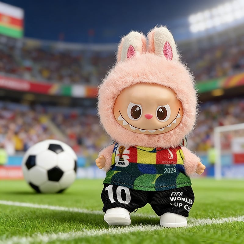 Labubu 4代用 カジュアル 2026 サッカー ユニフォーム トップス+パンツ