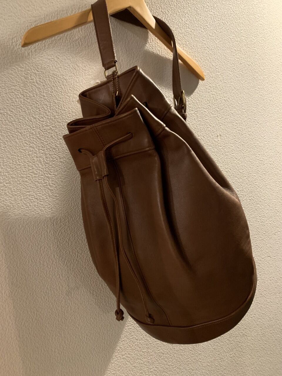Leather One Shoulder Bag "COACH"