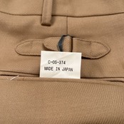 Polo Ralph Lauren ポロ ラルフローレン バックアジャスター付き ツータック スラックスパンツ 裾ダブル サイズ 80 /キャメルベージュ