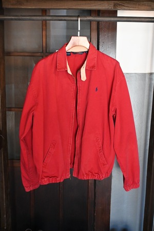 made in usa ralph lauren cotton blouson red 716