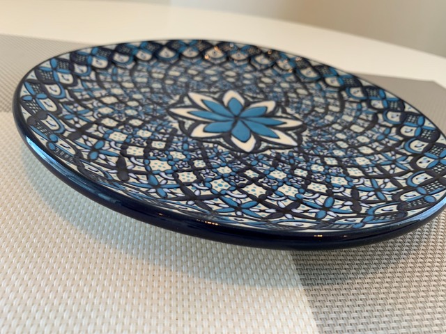 Servin焼き_お皿_22cm_Blue/Navy