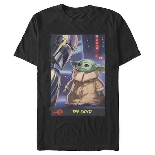 スター・ウォーズ Tシャツ Star Wars The Mandalorian The Child Trading Card Black