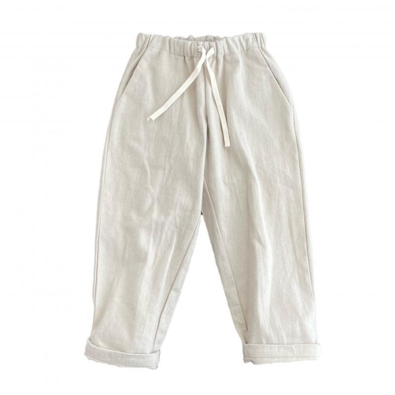 〈 MOUN TEN. 23AW 〉 organic cotton pants / sand / 110-140