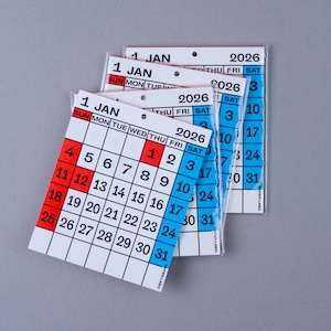 デスクトップカレンダー2026(リフィルのみ)