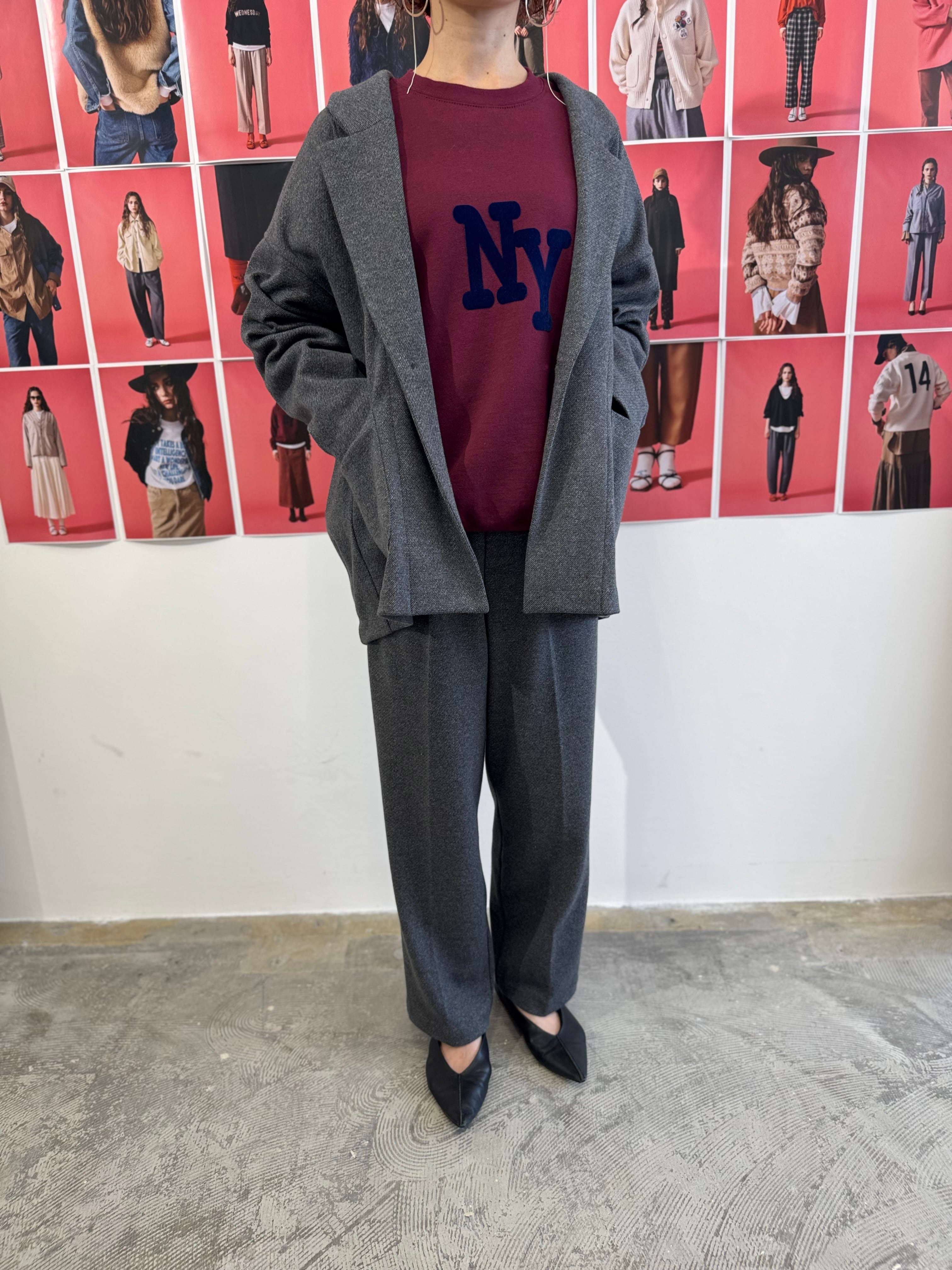 【LEMELANGE】ウールコットンロングテーラードジャケット 8551801