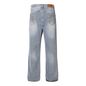 ストリート ヴィンテージプリント デニムパンツ P234