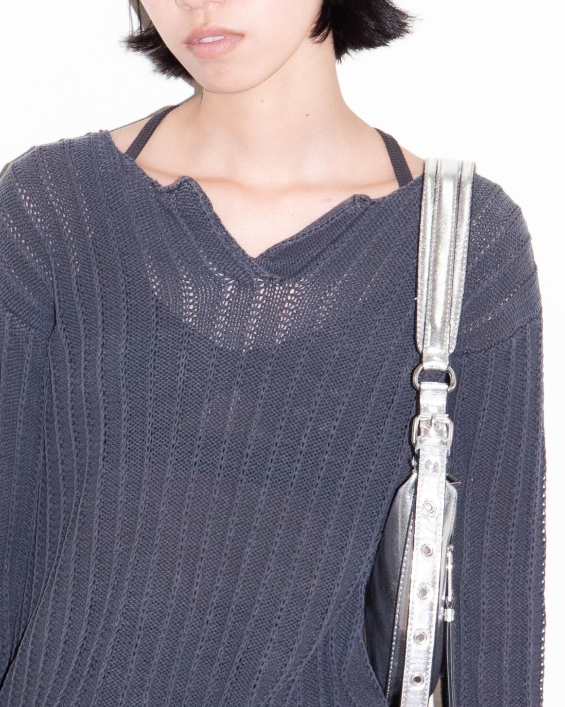 1990-00s EMPORIO ARMANI - openwork knit top | LUIK FINN
