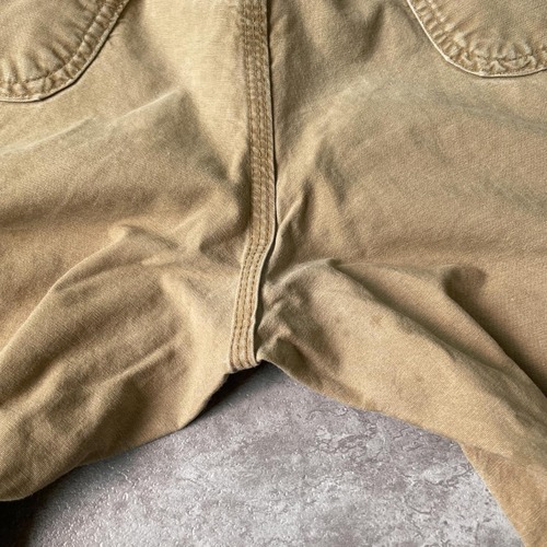 襤褸 USA生地製 ブラウン ダブルニー Carhartt B136 36×30 詳細写真17