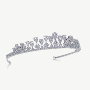 ［レンタル/リハーサルプラン]Ivory & Co. アイボリーアンドコー TEARDROP TIARA ティアドロップ ティアラ ~ブライダルティアラ~