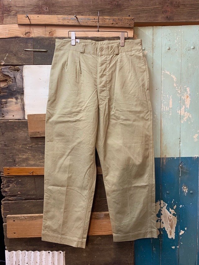 60's FRENCH ARMY CHINO TROUSERS