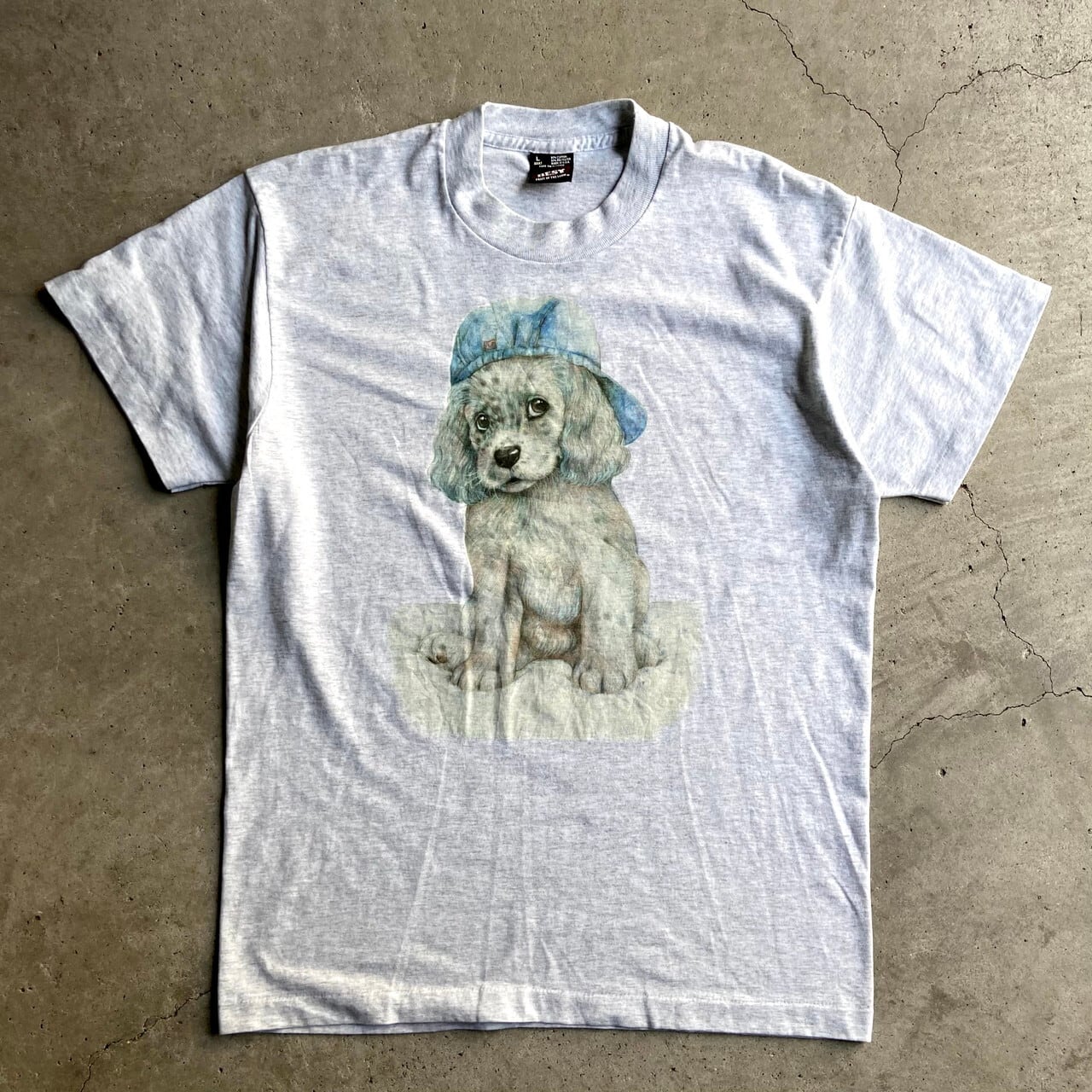 USA製 デッドストック 犬 Tシャツ アニマルプリント 90s ビンテージ