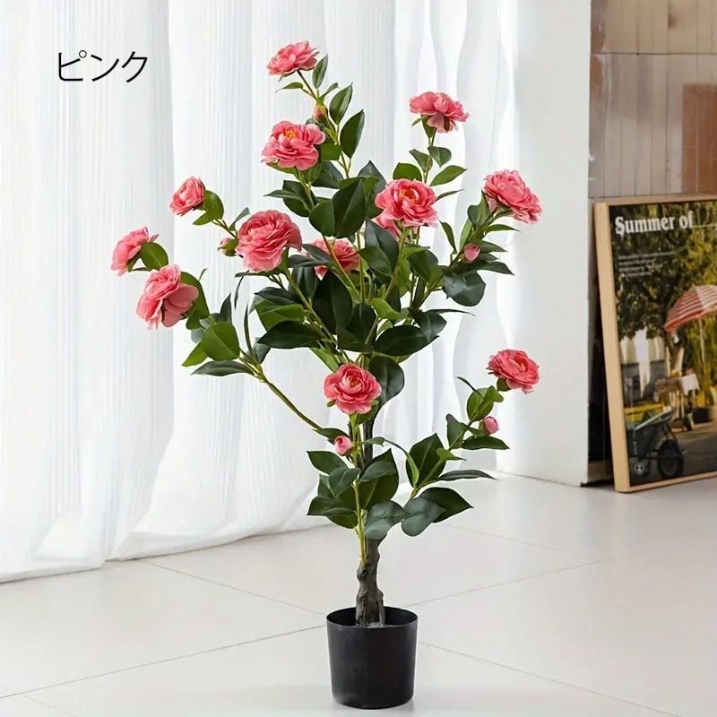 造花 薔薇 エレガント 木 フェイクフラワー フェイクグリーン 人工