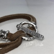 LEATHER BRACELET T-BAR / Tバーレザーブレスレット