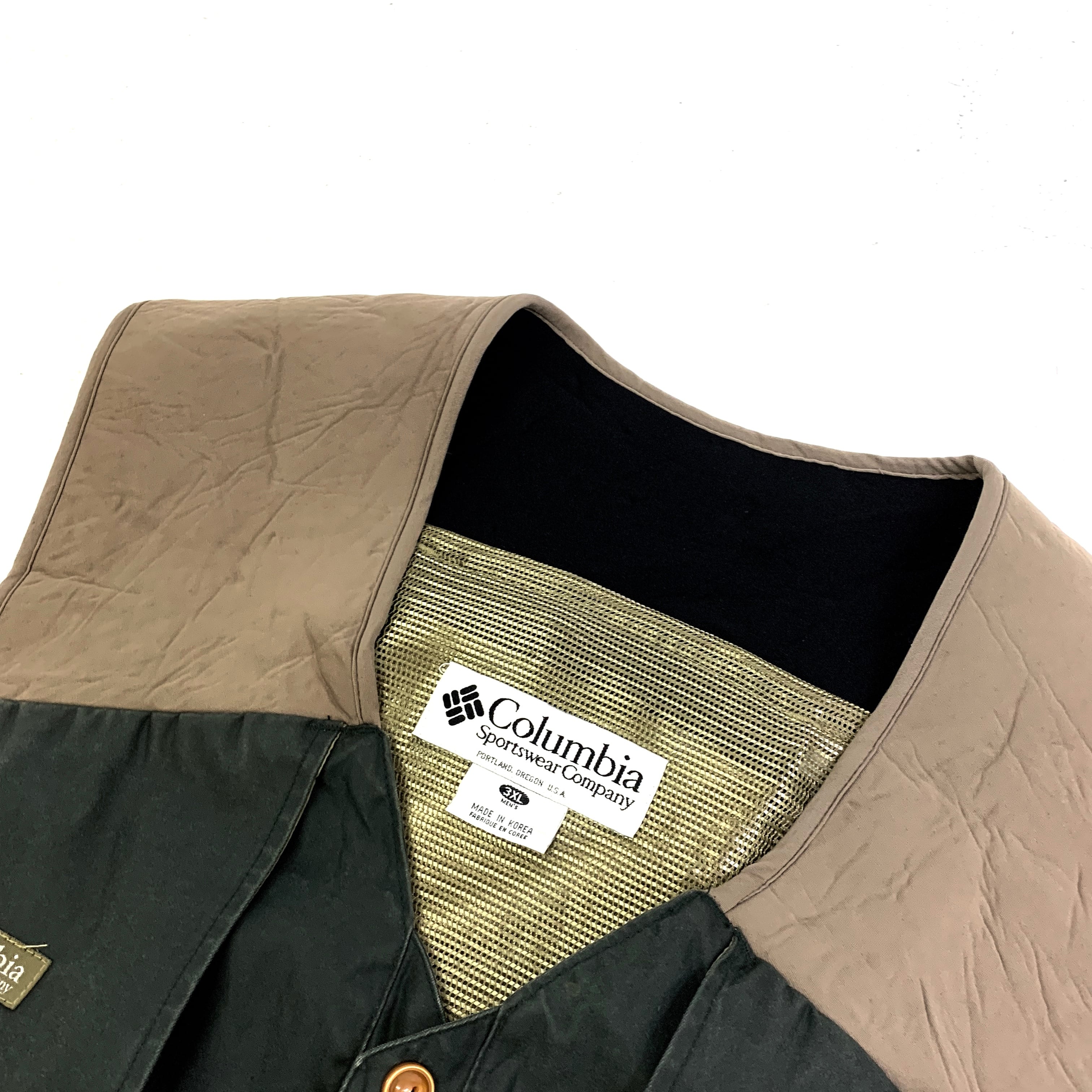 0290 / 1990's Columbia Briarshun series game vest カーキ 0290 / 1990's Columbia Briarshun series game vest カーキ