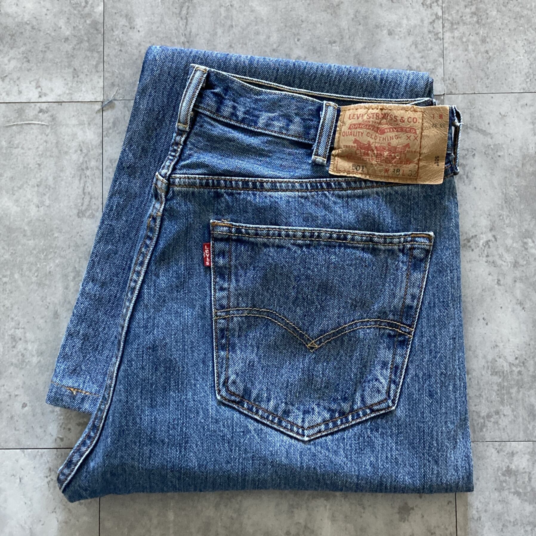 W38 L32】Levis 501 リーバイス ボタンフライ ビッグサイズ デニム