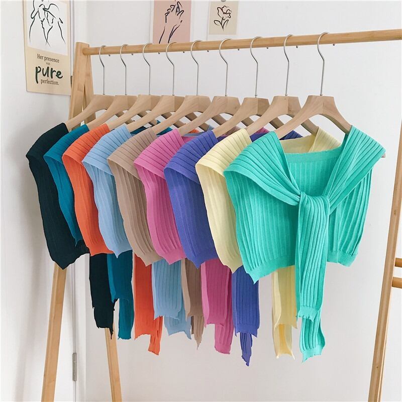 ニットスカーフ サマー 夏物 YY-ファッション86791262177