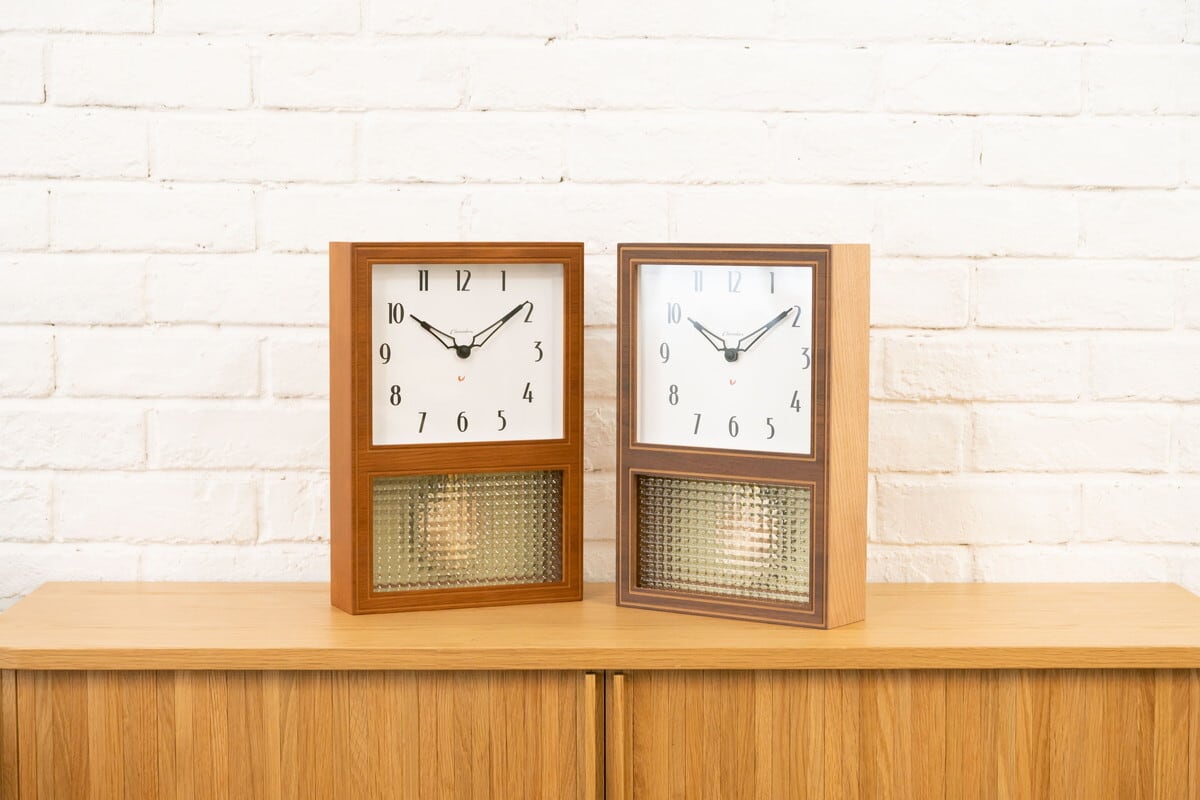GLASS PENDULUM CLOCK EL STYLE 【CAFE BROWN】 | シャンブル【CHAMBRE