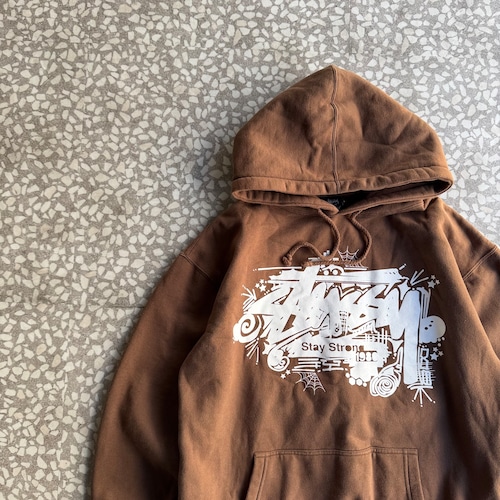 STUSSY / 00’s design hoodie size L